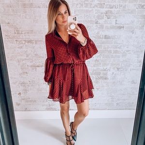 Vici manchester-adjustable-balloon-sleeve-dress